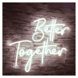 1pc led néon Signe Better Together pour fête décoration Art décoration lampe neon pour fête décor,5w