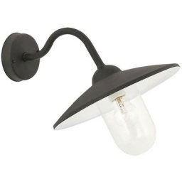 Paroi extérieure de la lampe de lumière mat de verre métallique Vigo noir / blanc l: 40 cm b: 30 cm
