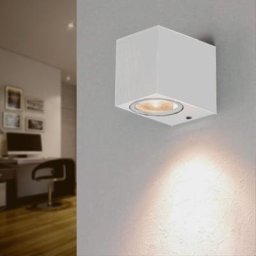 Applique Murale Design Blanche led IP44 3W - Blanc Chaud 2300K - 3500K - Blanc Chaud 2300K - 3500K
