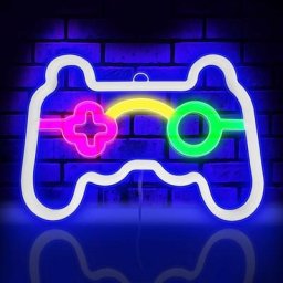 Forme de manette de jeu à LED,Signs néon alimentés par batterie ou USB,Pour décoration murale de