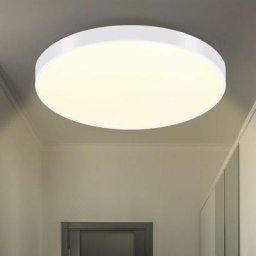 Led Plafonnier Dimmable Plafonnier Salon - Salle de bain Ronde avec télécommande 36W 2880LM IP44
