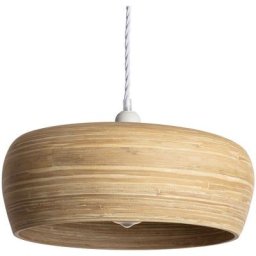 Suspension Bambou Shuka Sari Iluzzia Tressé Blanc