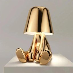 Lampes de chevet led Little Golden Man, lampe de bureau Thinker, lampe de chevet décorative