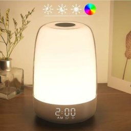 Veilleuse tactile avec réveil simulant le lever du soleil