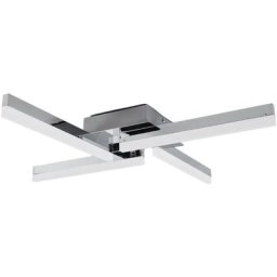 Led Plafonnier Salle De Bain 'Patrik' en métal pour salle de bain - blanc, chromé