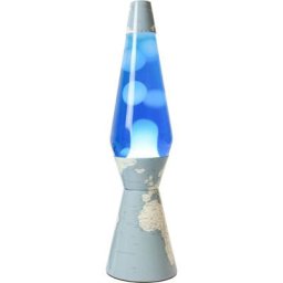 Lampe à poser avec carte du monde Lave - Bleu