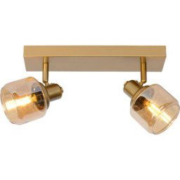 Spot plafond - 2xE14 - Or Mat / Laiton Lucide bjorn