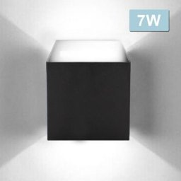 Applique Murale led Extérieure Moderne IP65 Escalier Couloir Lampe Carré Up Down Lumière Déco 7W