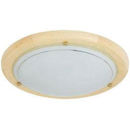 Rabalux - clairage de plafond bois métal / verre Ufo verre naturel / opale Ø30cm