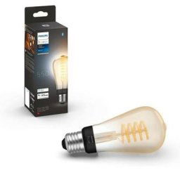 Philips - Hue White Ambiance, ampoule led connectée E27 Filament ST64, compatible Bluetooth,