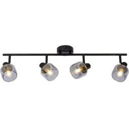 Spot plafond - 4xE14 - Noir Lucide bjorn