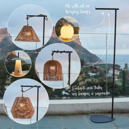 Support de lampe hold me Gris Métal 41CM - Gris