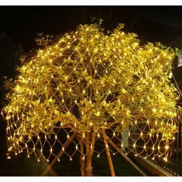 Led Filet de lumière 22M Rideau de lumière Chaîne de lumière Lumière extérieure 8 modes Blanc chaud