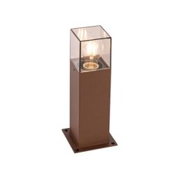 Qazqa - denmark - Lampe sur pied extérieur Industriel - 1 lumière - l 12 cm - Brun rouille