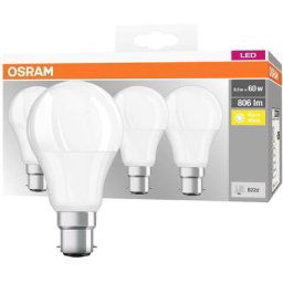 Led Osram 4058075819511 4058075819511 B22d n/a Puissance: 8.5 w blanc chaud n/a 9 kWh/1000h