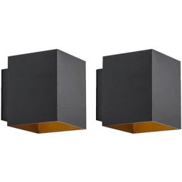 Sola - Applique murale Moderne - 1 lumière - l 8.25 cm - Noir - Moderne,Design - Éclairage