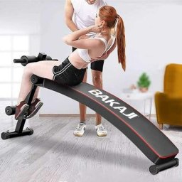 Banc d'entraînement abdominal pliable et réglable pour gymnase et fitness