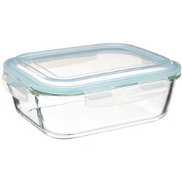 Boîte de conservation verre Clipeat 2 -26L - 5 five simply smart - Transparent et bleu