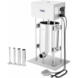 Royal Catering - Poussoir a Saucisse Inox Electrique Appareil a Viande 230 w Avec Pedale 10 l