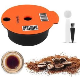 Dosettes De Cafe, Filtre a Cafe Reutilisable, Capsule De Cafe En Plastique Rechargeable Avec