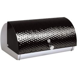 Berlinger Haus - Primal Gloss Boîte à Pain, Couvercle Coulissant, Acier Inoxydable, Design Moderne