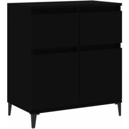 Buffet Noir 60x35x70 cm Bois d'ingénierie Vidaxl Black