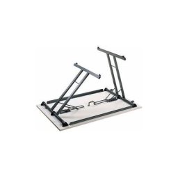 Table multi-usages pliante l 120 x p 80 cm - plateau gris foncé - Maxiburo - Gris