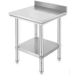 Golden Table de travail table de cuisine en acier inoxydable 61 x 61 x 90cm