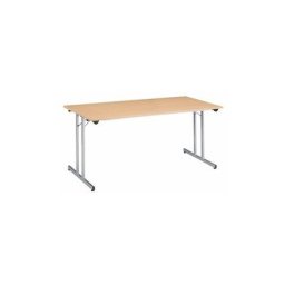 Table multi-usages pliante l 160 x p 80 cm - plateau hêtre - Lot de 3 - Maxiburo - Hêtre
