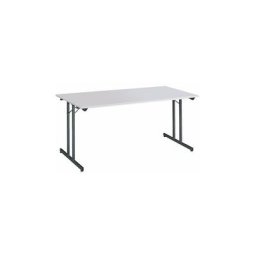 Table multi-usages pliante l 160 x p 80 cm - plateau gris - Lot de 3 - Maxiburo - Gris