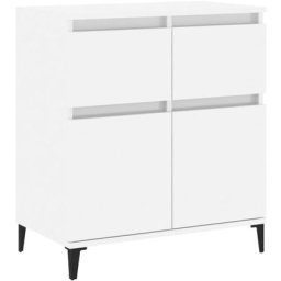 Buffet Blanc brillant 60x35x70 cm Bois d'ingénierie Vidaxl High gloss white