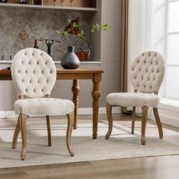 Chaises de salle à manger françaises, velours, ensemble de deux pièces, chaises de cuisine vintage