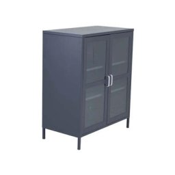 Buffet 2 portes en acier Acero - Gris