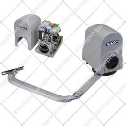 Moteur d'actionneur pour portail battant avec tableau de commande Faac 391 e 104576