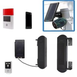 Kit avancé 100% autonome détection + levée de doute - Barrières infrarouges gsm solaires caméra 4G