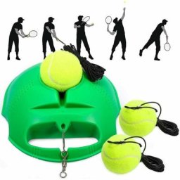 Tumalagia - Tennis Trainer, Set de Tennis avec 3 Balles de Rebond, Outil de Formation