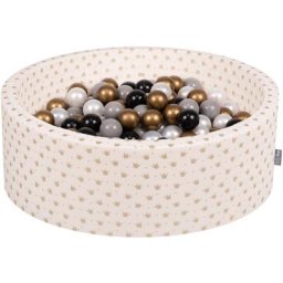 Kiddymoon - 90X30cm/300 Balles ∅ 7Cm Piscine à Balles Pour Bébé Rond Fabriqué En ue,