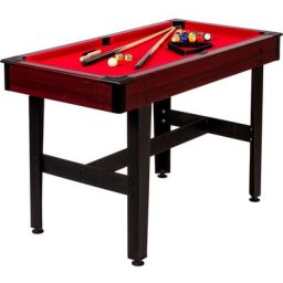 GAMES PLANET Table de billard 4 pieds COMPACT + accessoires, 3 variantes de couleurs, 122x61x76 cm