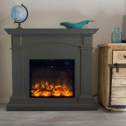 Cadre de cheminée Cetona gris foncé cm 102,2x113,7x28,2 MPC CORNICE CAMINO CETONA GRIGIO - Grigio