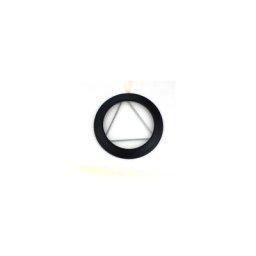 Rosace à ressorts émaillé pour poêle à bois - Diamètre : 130 - Couleur : Noir Mat