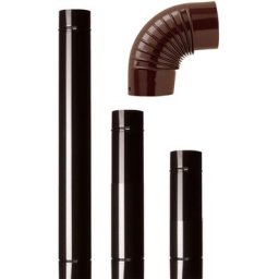 Coude 90 15 cm acier a maillA noir pour tuyaux de poA le cheminA e poA les