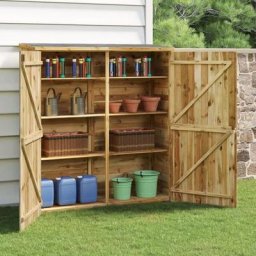 Abri de jardin à outils | Stockage extérieur 163x50x171 cm Bois de pin solide 13634 - Brun