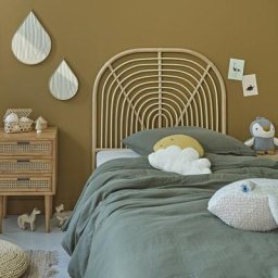 Tête de lit en rotin 90 cm - Naturel