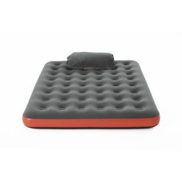 Matelas de camping gonflable 2 places Roll & Relax 203x152x22cm avec sac de gonflage