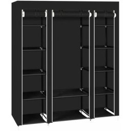 Organisateur de Rangement Portable 69'' pour Placard à Vêtements avec Tissu non Tissé Rapide et