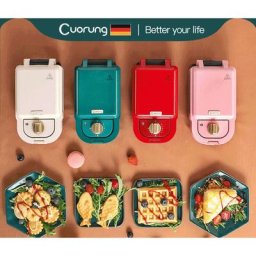 Live House - 2022 Gros Cuisine Ménage Petit Déjeuner Gaufre Sandwich Maker Toast Pain Maker