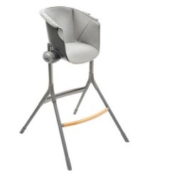 Beaba - Coussin Junior pour chaise Haute Up&Down - Ergonomique - Rembourré - Gris - a partir de 3