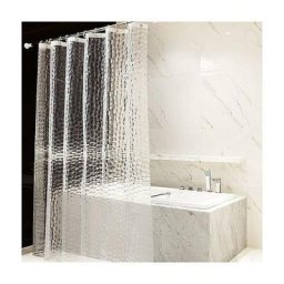 Rideau de douche 3D protection de l'environnement PEV rideau de douche translucide rideau de