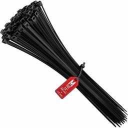 Serbia - Collier de Serrage 300 mm x 3,6 mm, Attache Câble, Serre Câbles Rilsan Nylon, Colliers