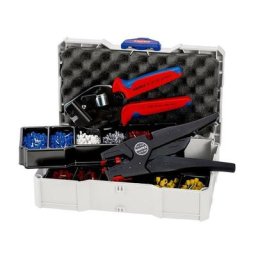 Knipex - Assortiment d'embouts de câble 97 90 16 avec pince à sertir et à dénuder dans un Systainer